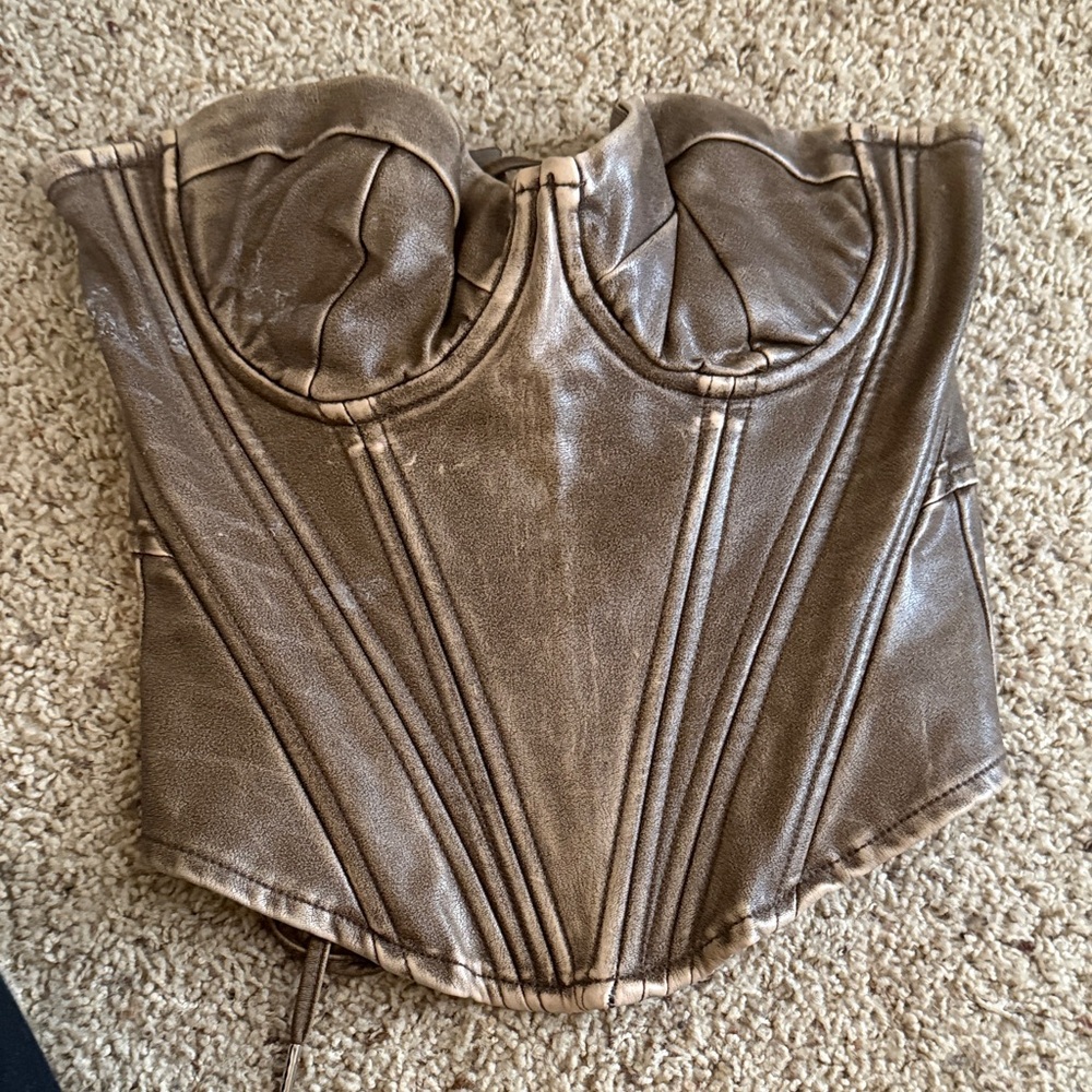 Windsor Taupe Corset Blouse